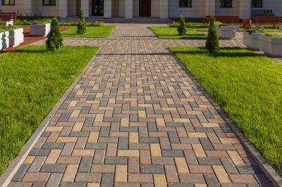 Patterned Paver Walkways